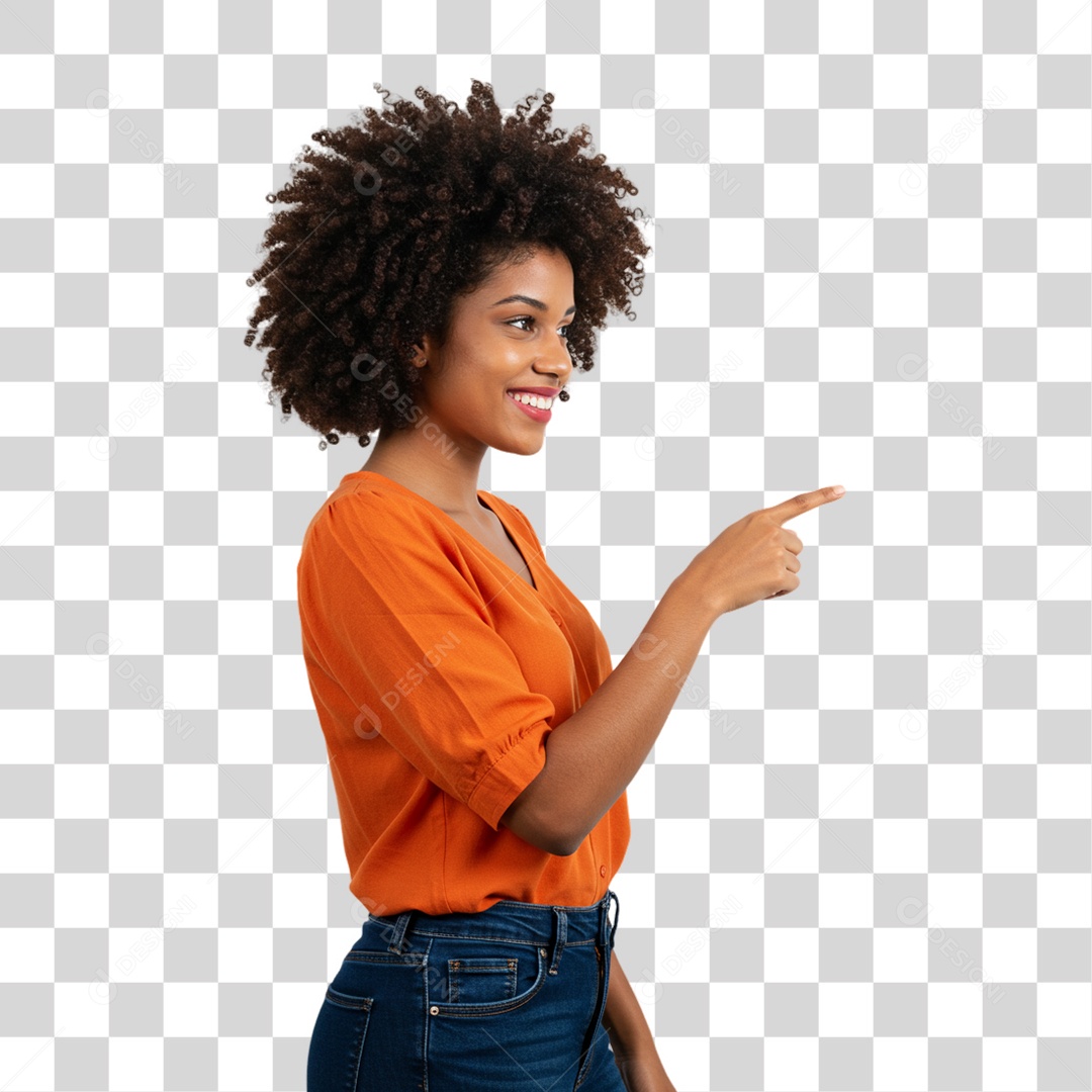 Mulher Fazendo Gestos PNG Transparente