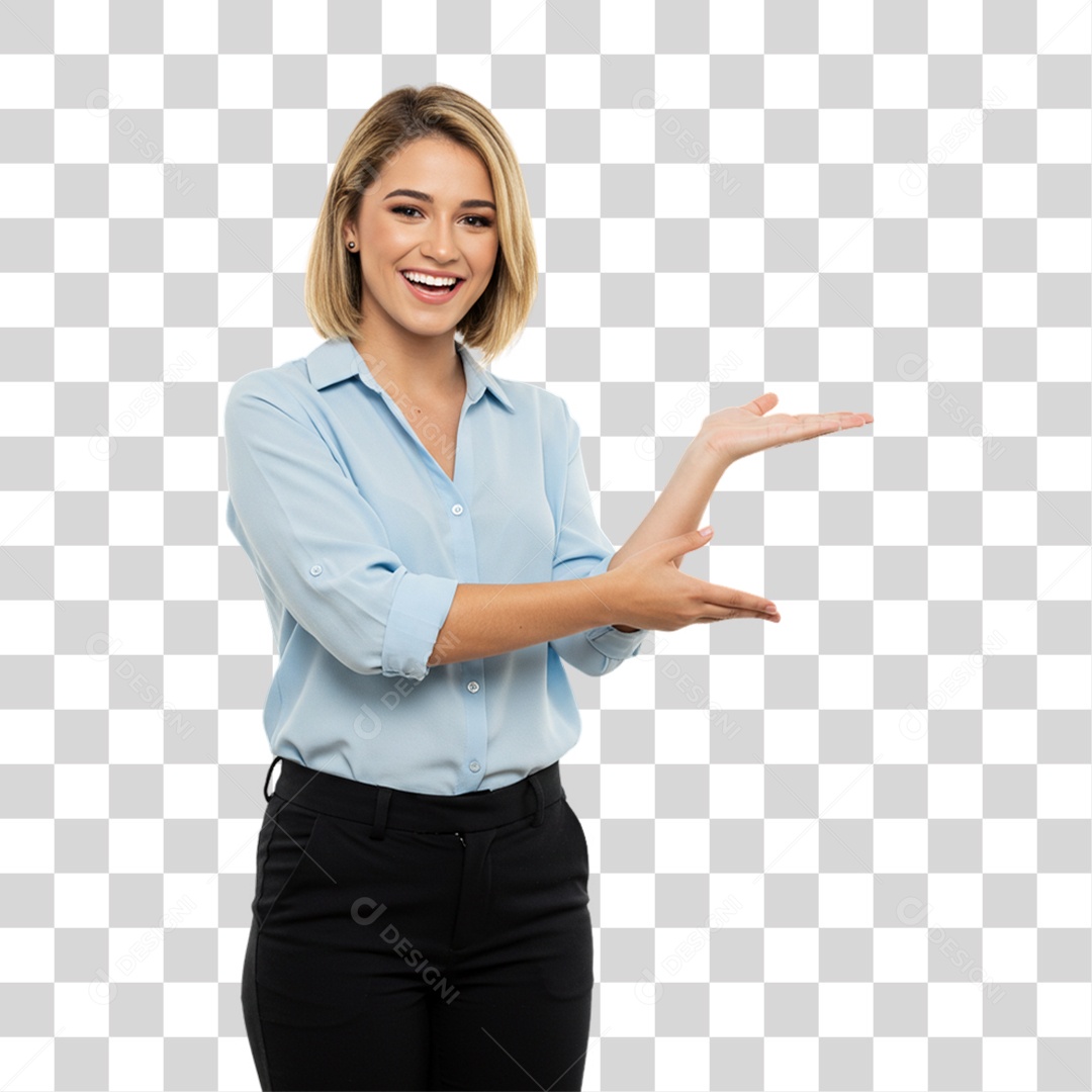Mulher Fazendo Gestos PNG Transparente