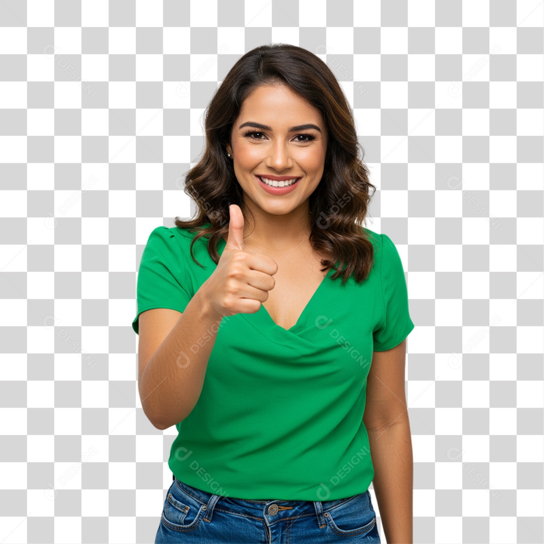 Mulher Fazendo Gestos PNG Transparente
