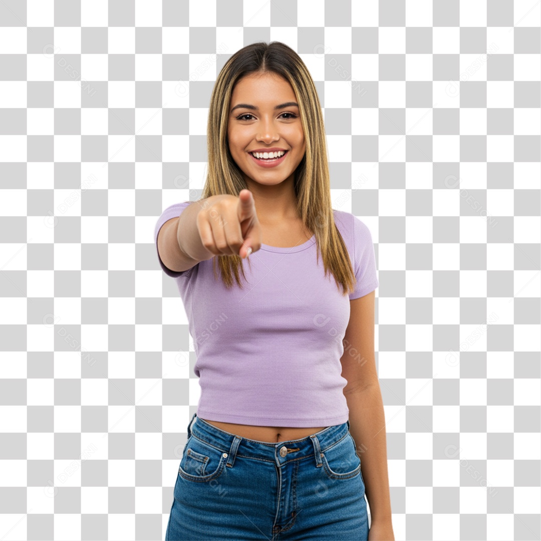 Mulher Fazendo Gestos PNG Transparente