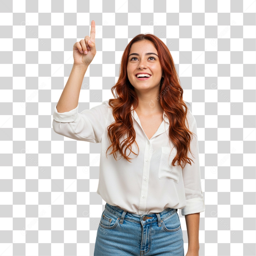 Mulher Fazendo Gestos PNG Transparente