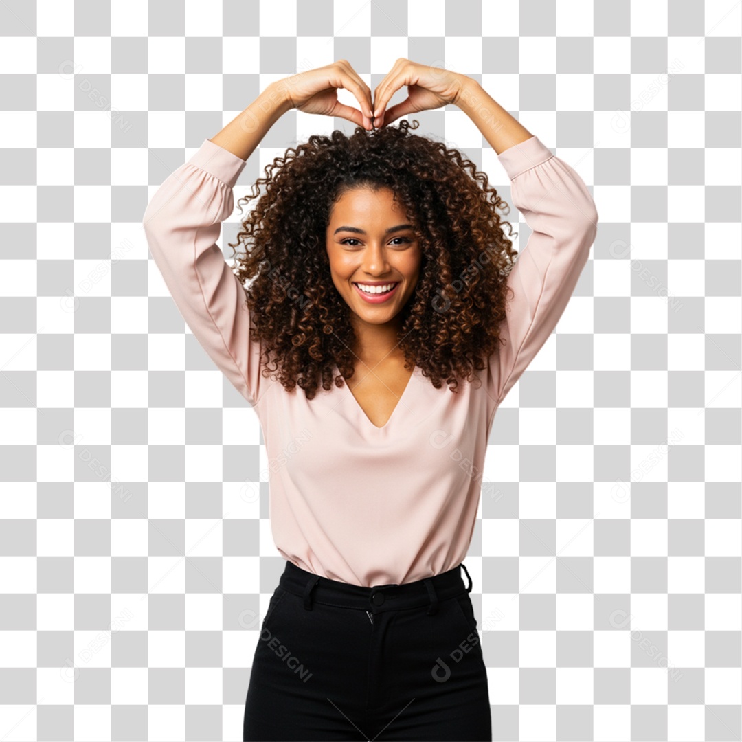 Mulher Fazendo Gestos PNG Transparente