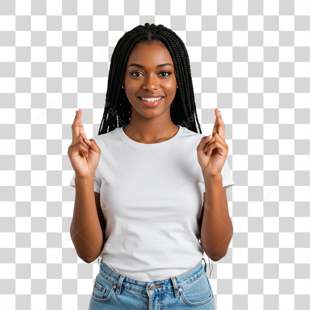 Mulher Fazendo Gestos PNG Transparente