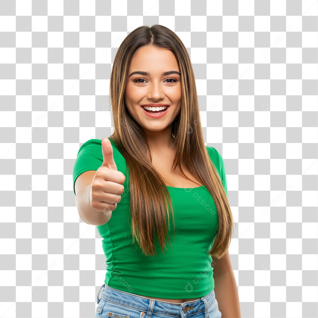 Mulher Fazendo Gestos PNG Transparente