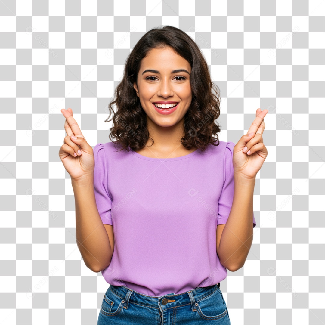 Mulher Fazendo Gestos PNG Transparente