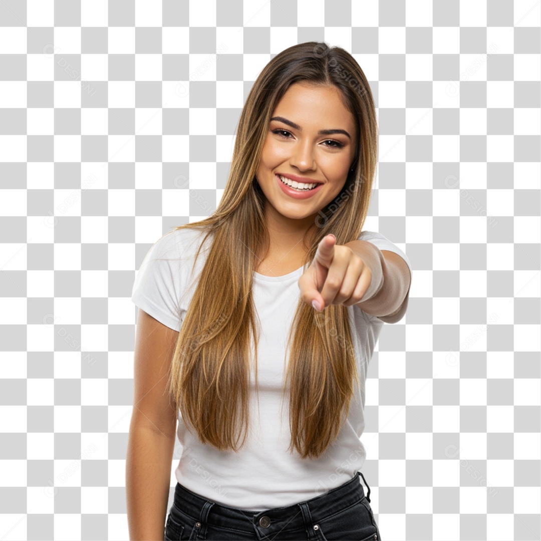 Mulher Fazendo Gestos PNG Transparente