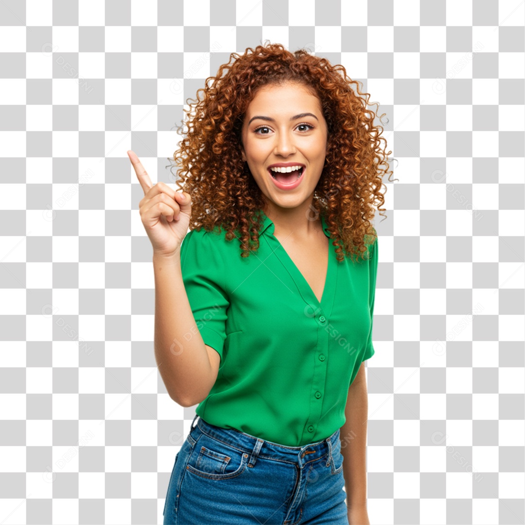 Mulher Fazendo Gestos PNG Transparente