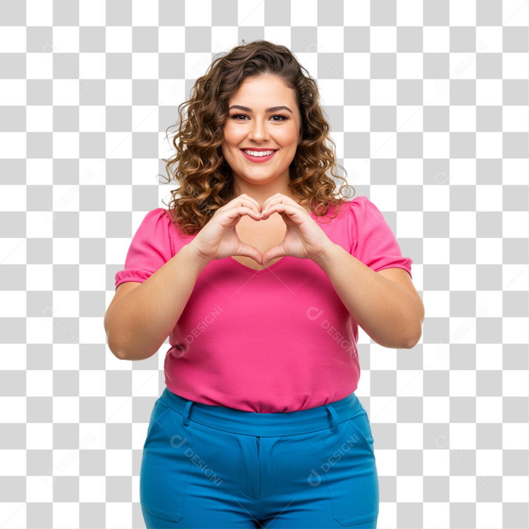 Mulher Fazendo Gestos PNG Transparente