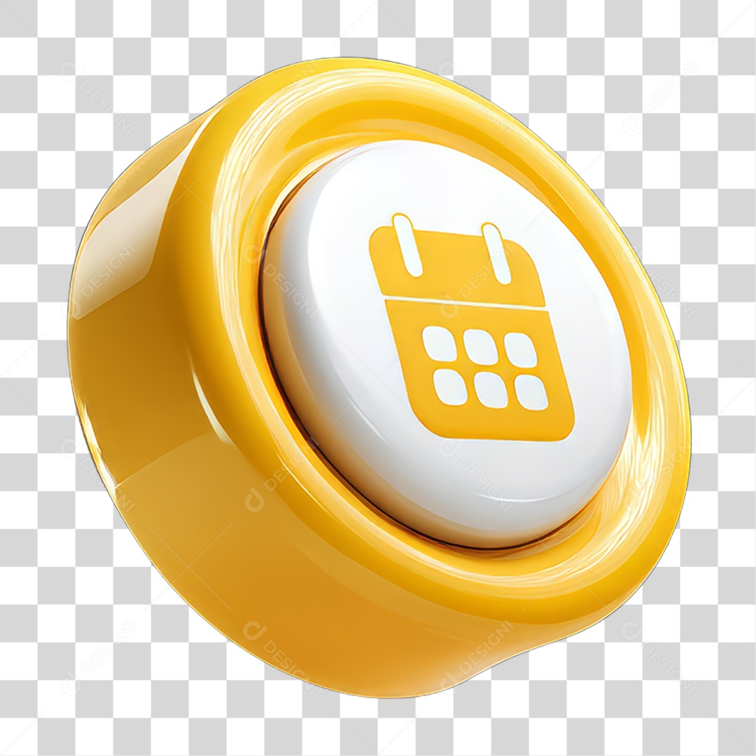 Ícone 3D Calendário Datas PNG Transparente