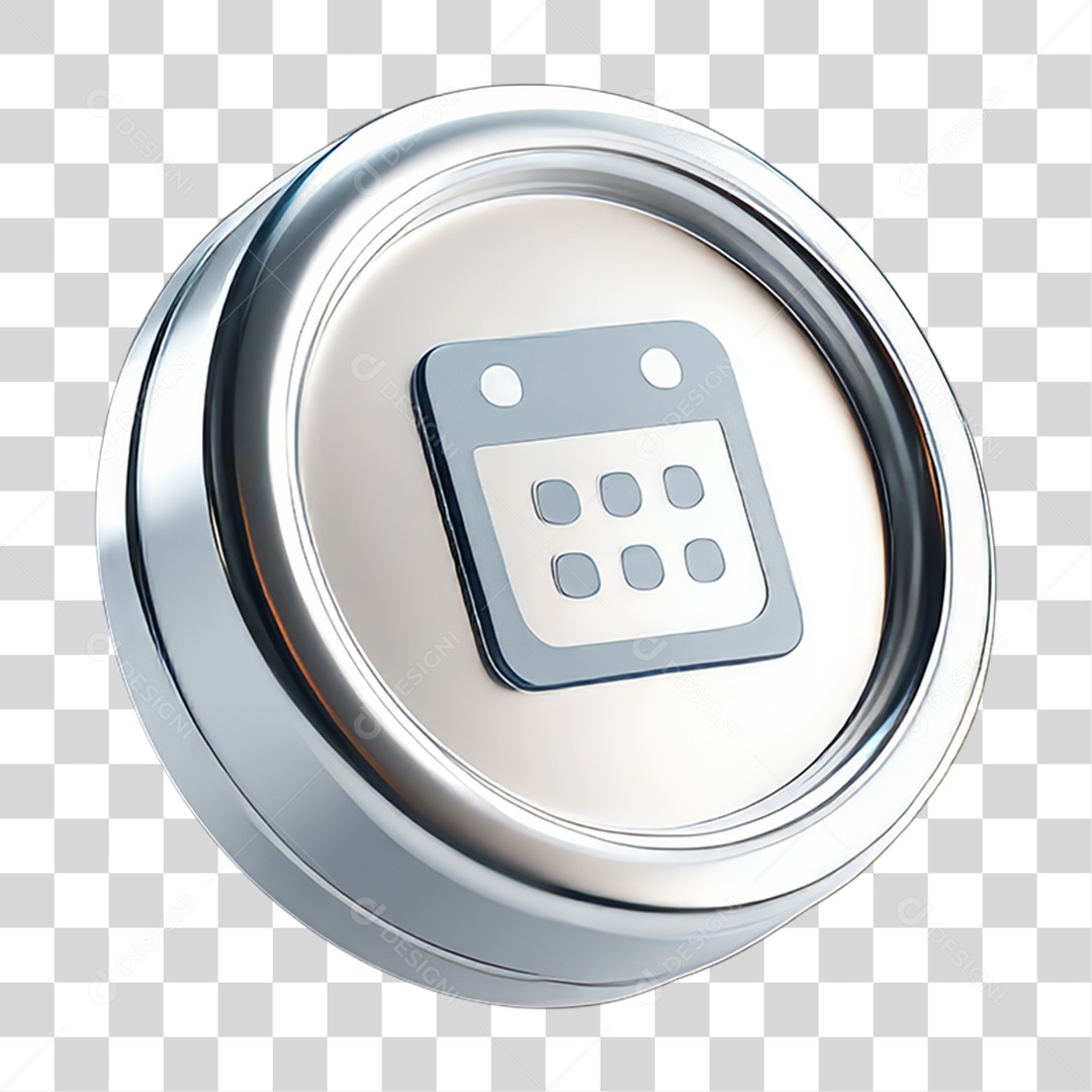 Ícone 3D Calendário Datas PNG Transparente