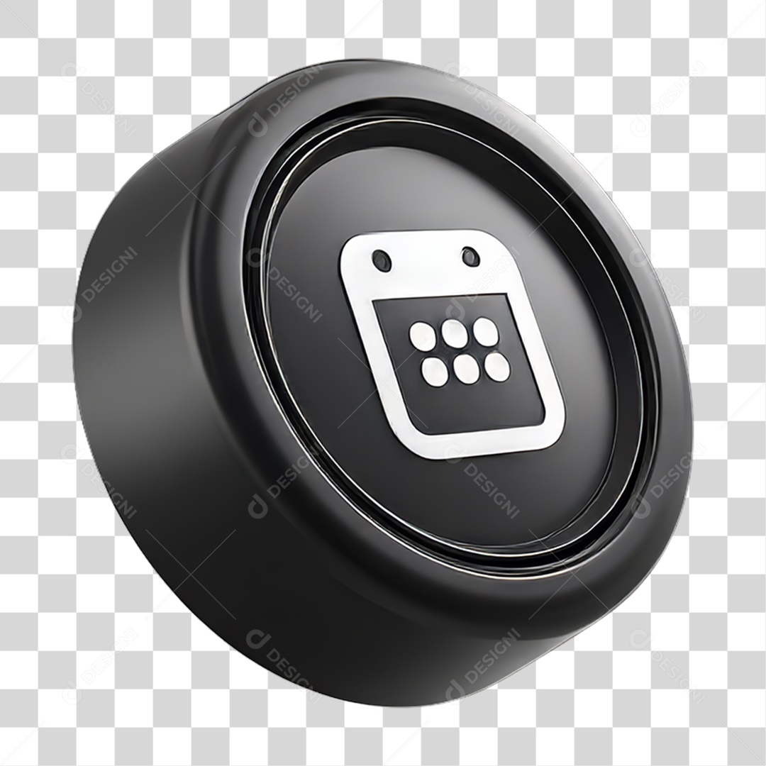 Ícone 3D Calendário Datas PNG Transparente