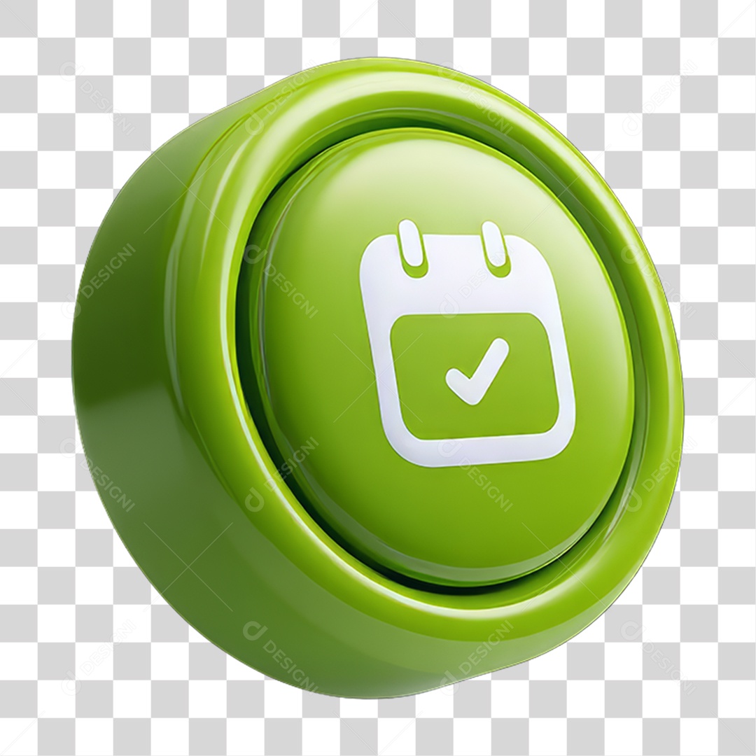 Ícone 3D Calendário Datas PNG Transparente