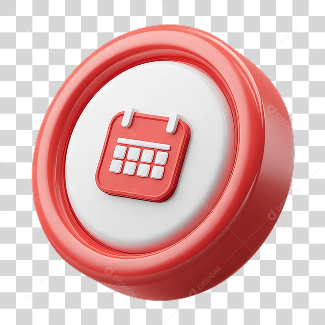 3D Calendar Dates Transparent PNG Icon