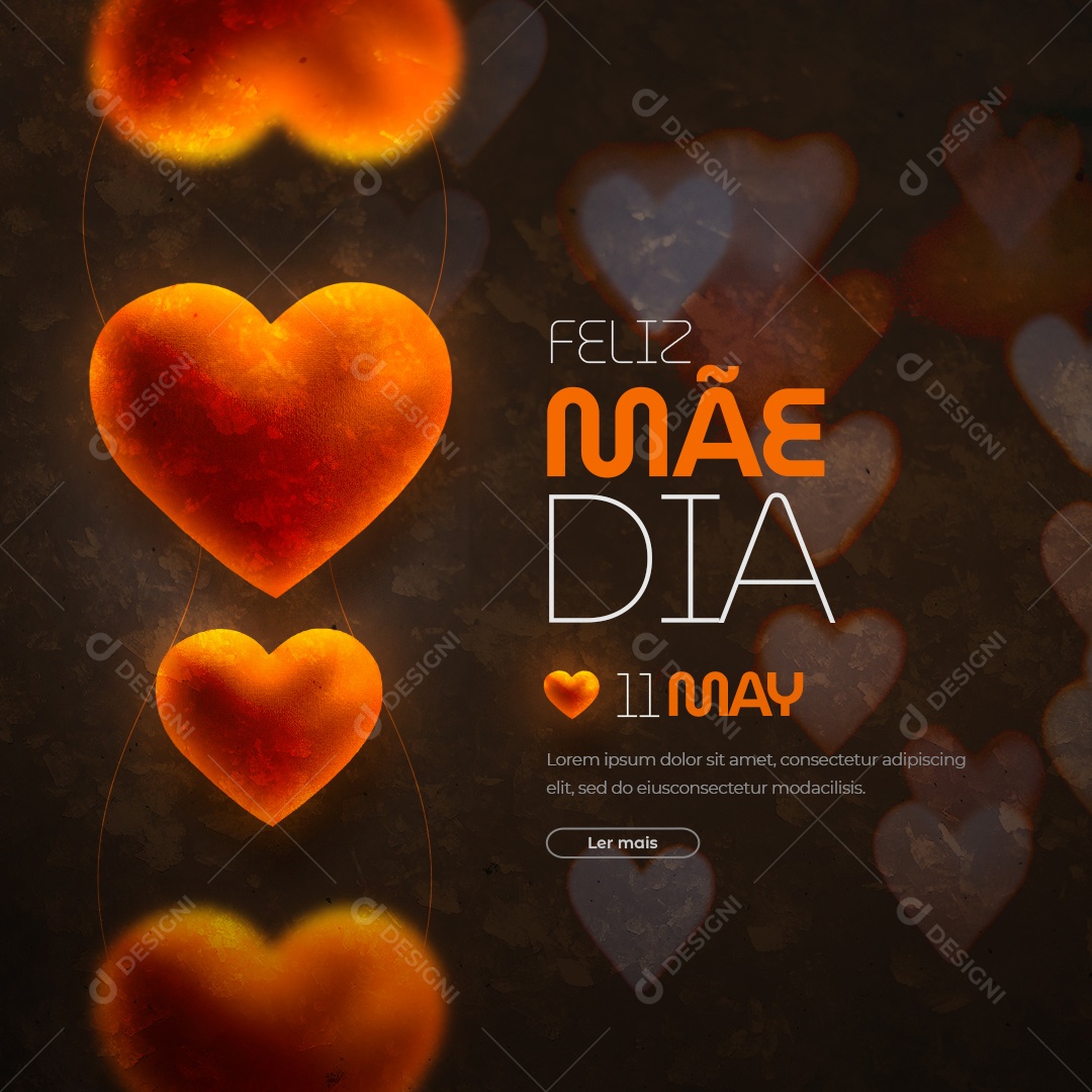 Dia das Mães 11 de Maio Social Media PSD Editável