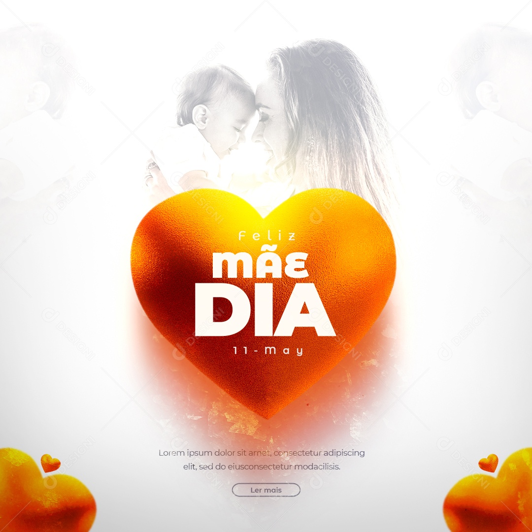 Dia das Mães 11 de Maio Social Media PSD Editável