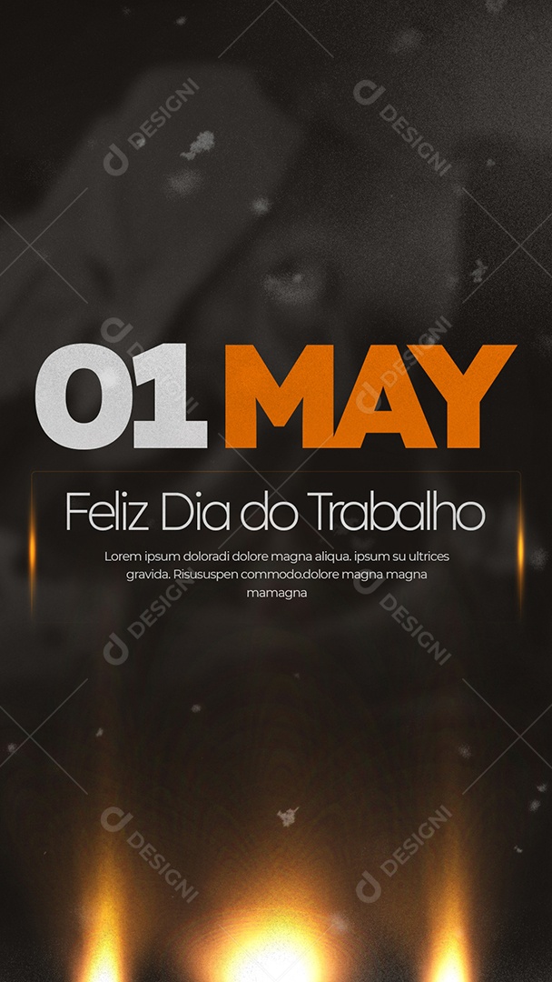 Story Feliz Dia Do Trabalho 01 de Maio Social Media PSD Editável