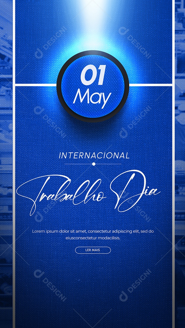 Story Feliz Dia Do Trabalho 01 de Maio Social Media PSD Editável