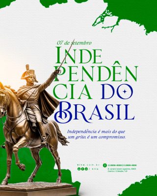 Dia da Independência do Brasil 7 de Setembro Social Media PSD Editável