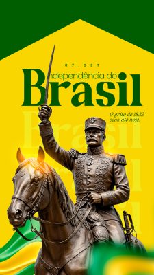 Story Dia da Independência do Brasil 7 de Setembro Social Media PSD Editável