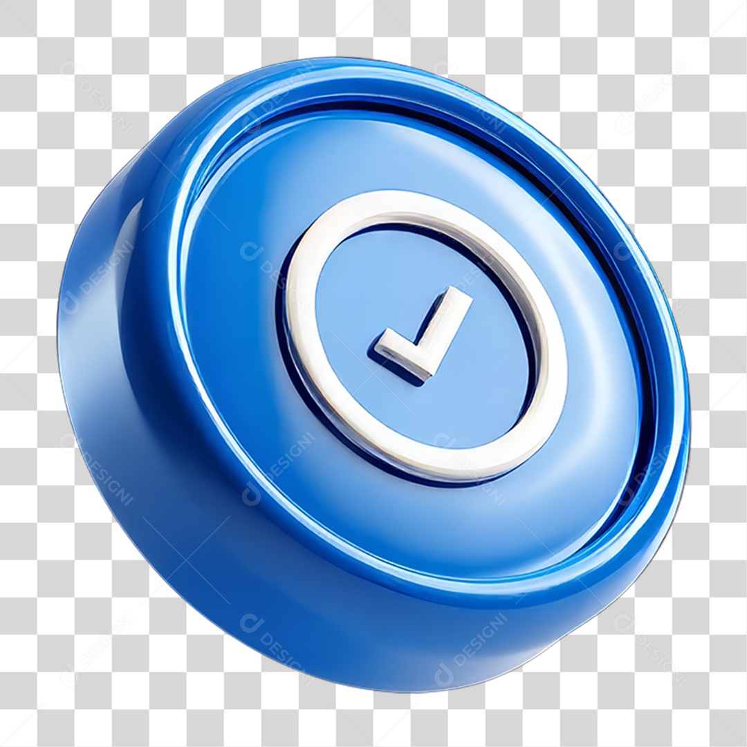 Ícone 3D Relógio Horário PNG Transparente