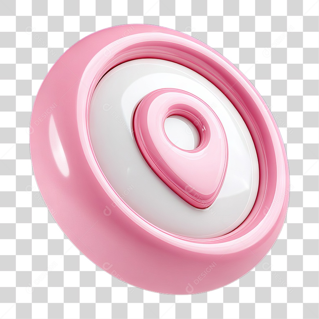 Ícone 3D Pin de Localização Gps PNG Transparente