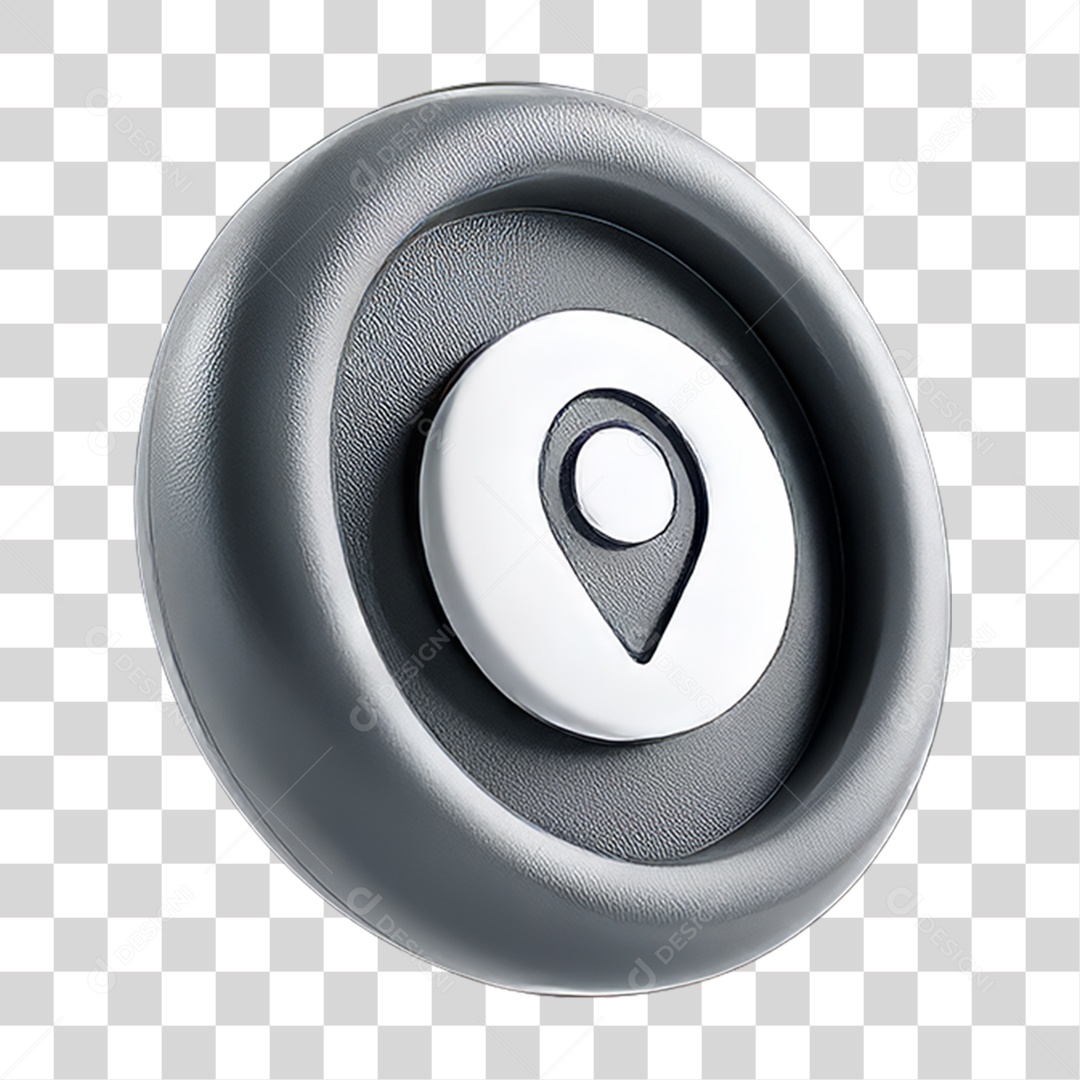 Ícone 3D Pin de Localização Gps PNG Transparente