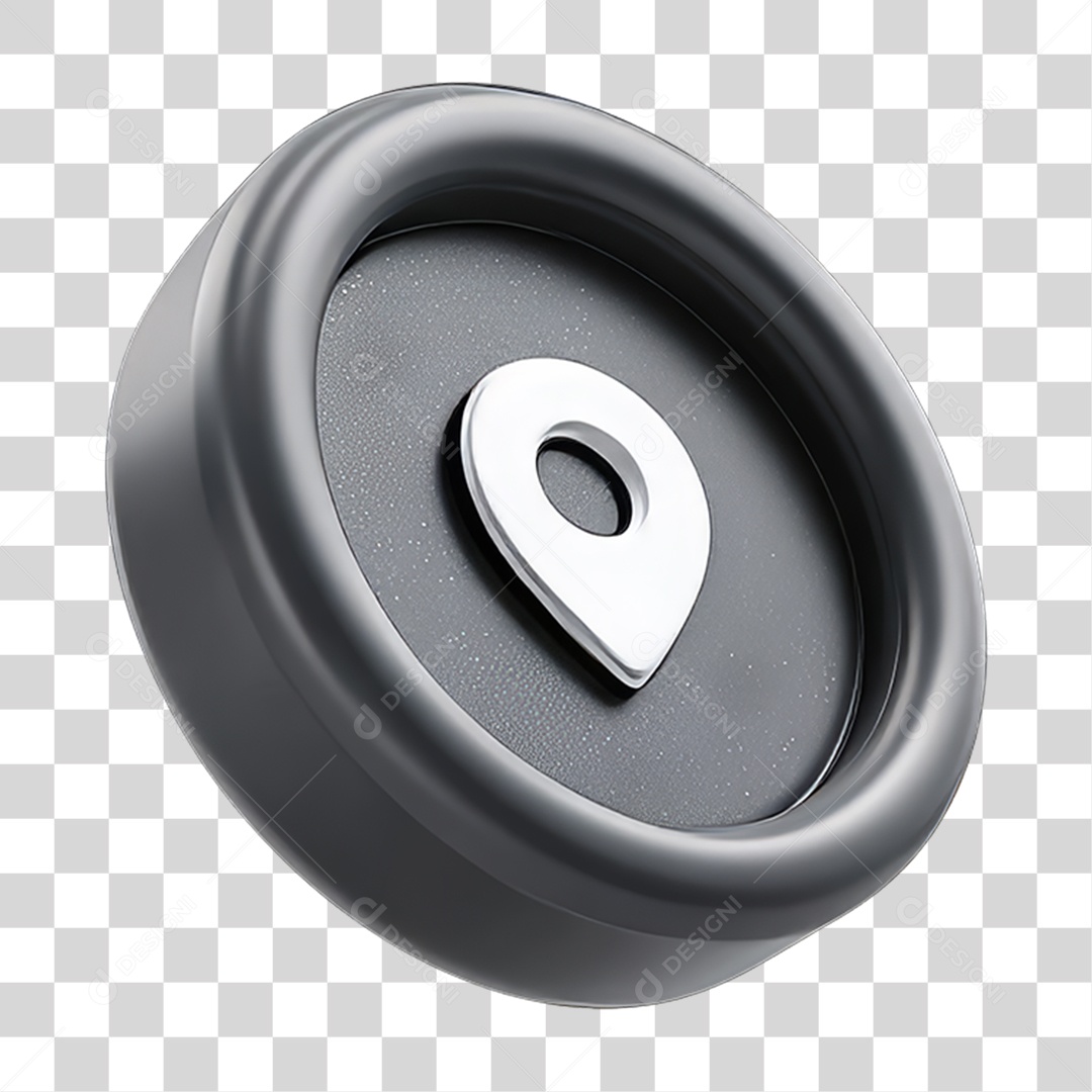 Ícone 3D Pin de Localização Gps PNG Transparente