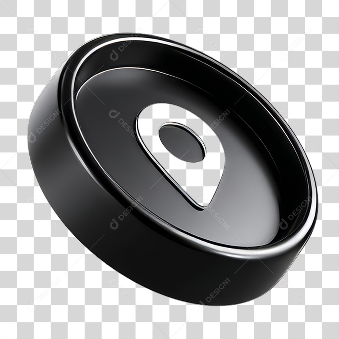 Ícone 3D Pin de Localização Gps PNG Transparente