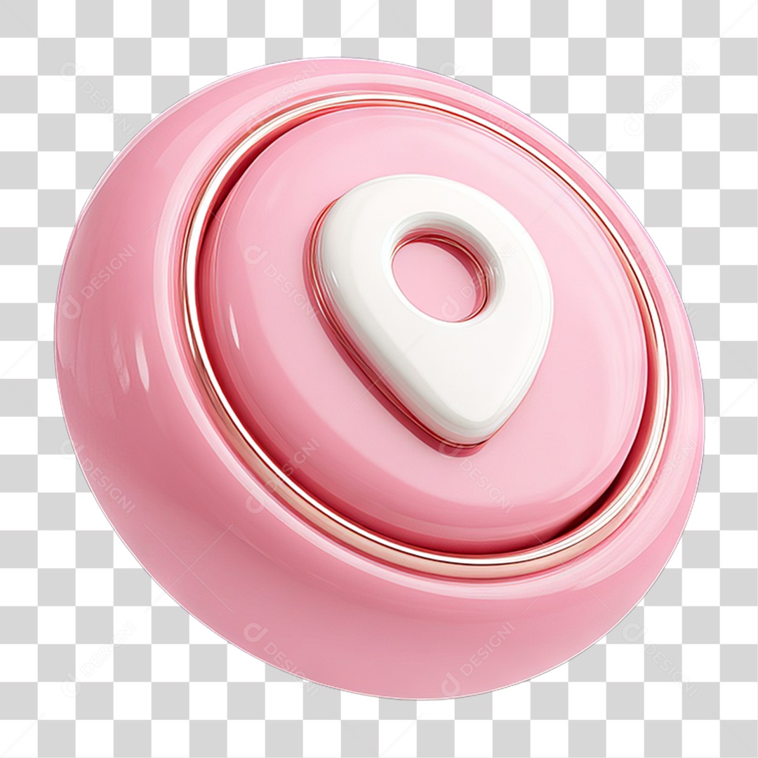 Ícone 3D Pin de Localização Gps PNG Transparente