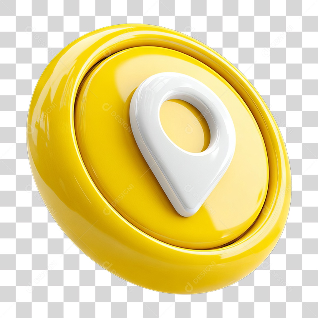 Ícone 3D Pin de Localização Gps PNG Transparente