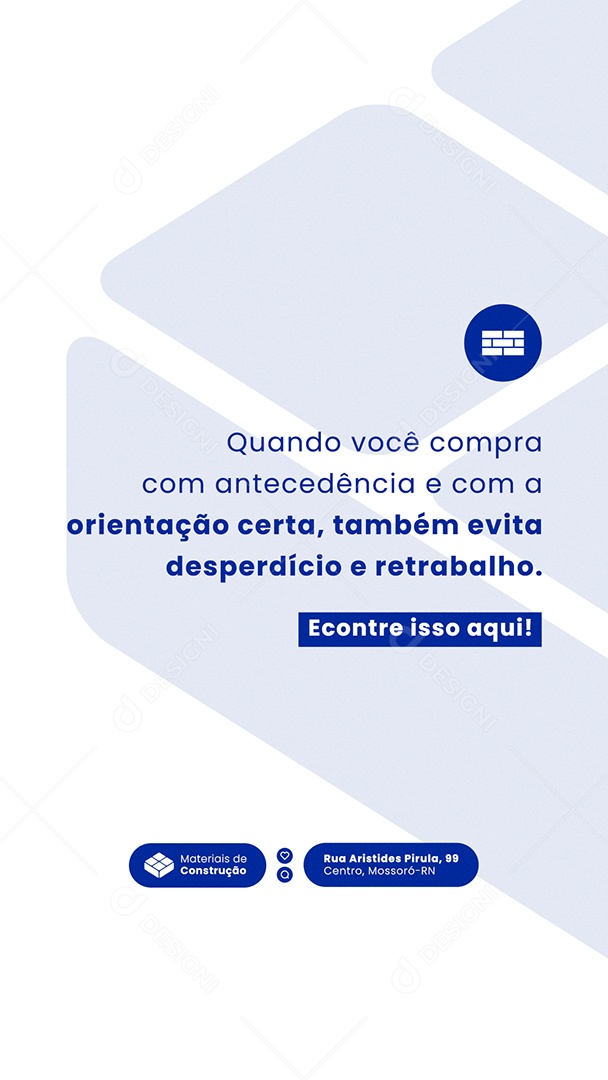 Post Loja de Materiais Quando Você Compra Story Social Media PSD Editável