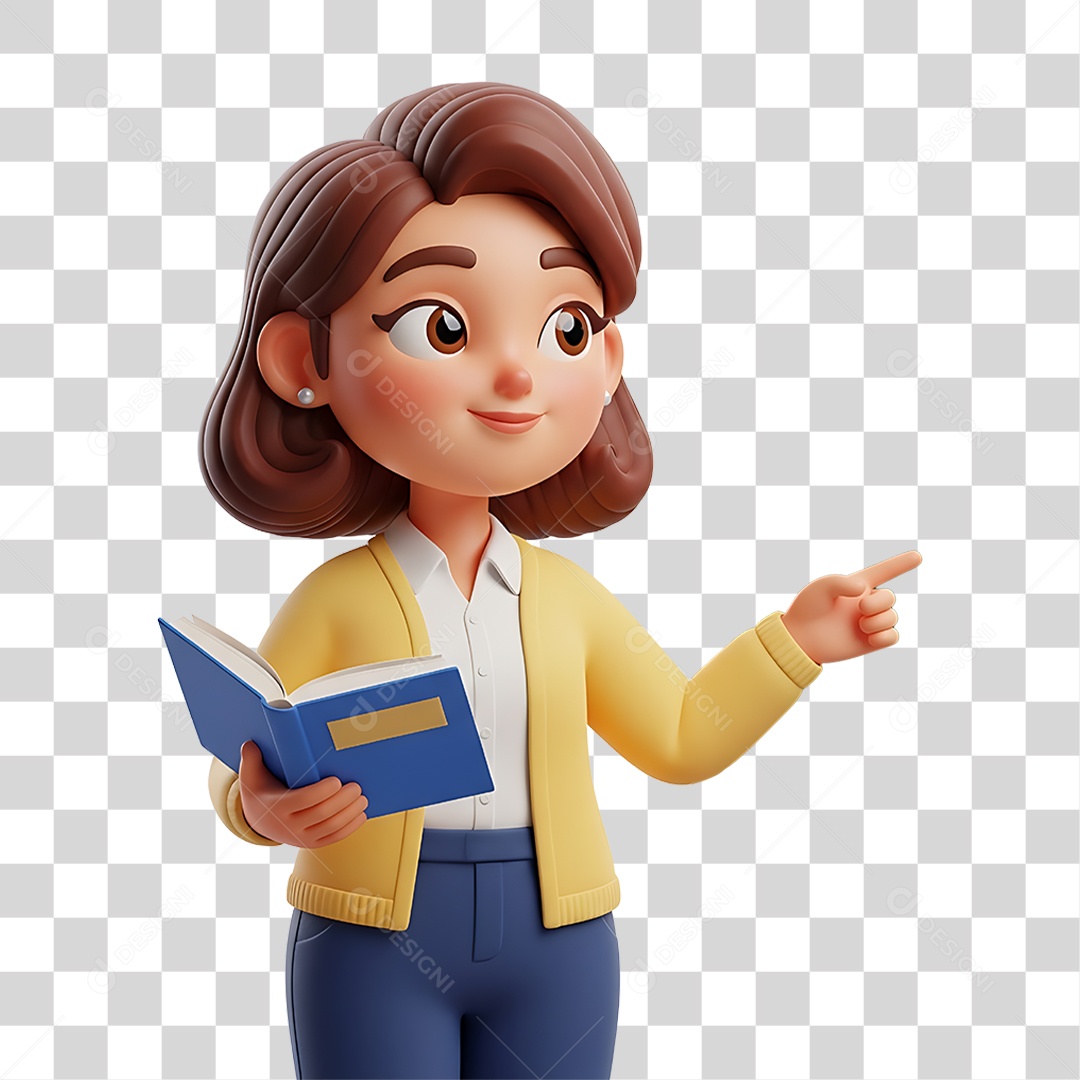 Professora Pronta Aula PNG Transparente