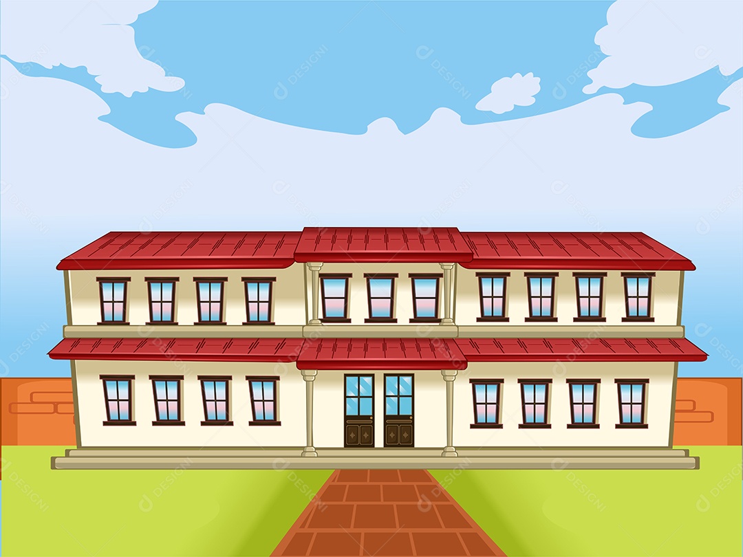 Projeto de Apartamento Desenho Animado Ilustração Vetor EPS