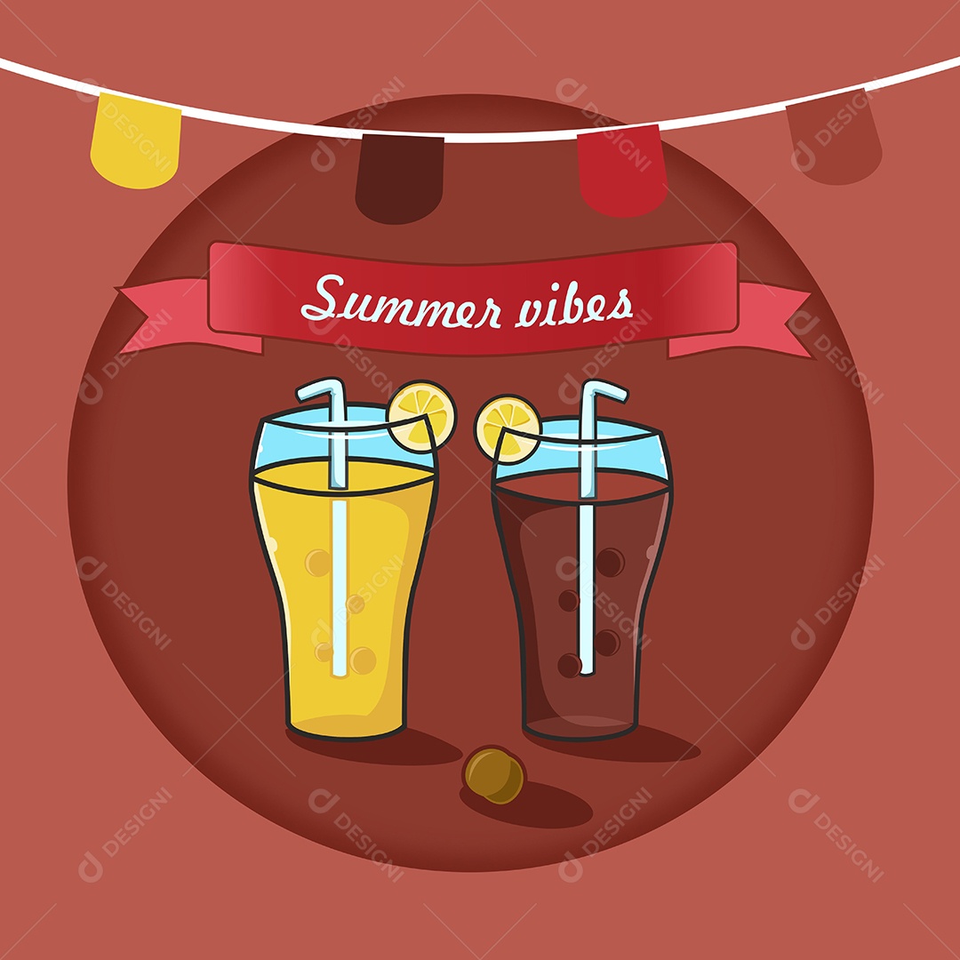 Refrescos Gelado Desenho Animado Ilustração Vetor EPS Editável