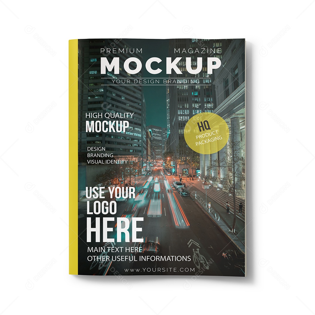 Mockup de Revista PSD Editável