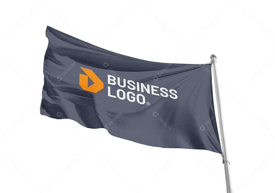 Bandeira Mockup PSD Editável