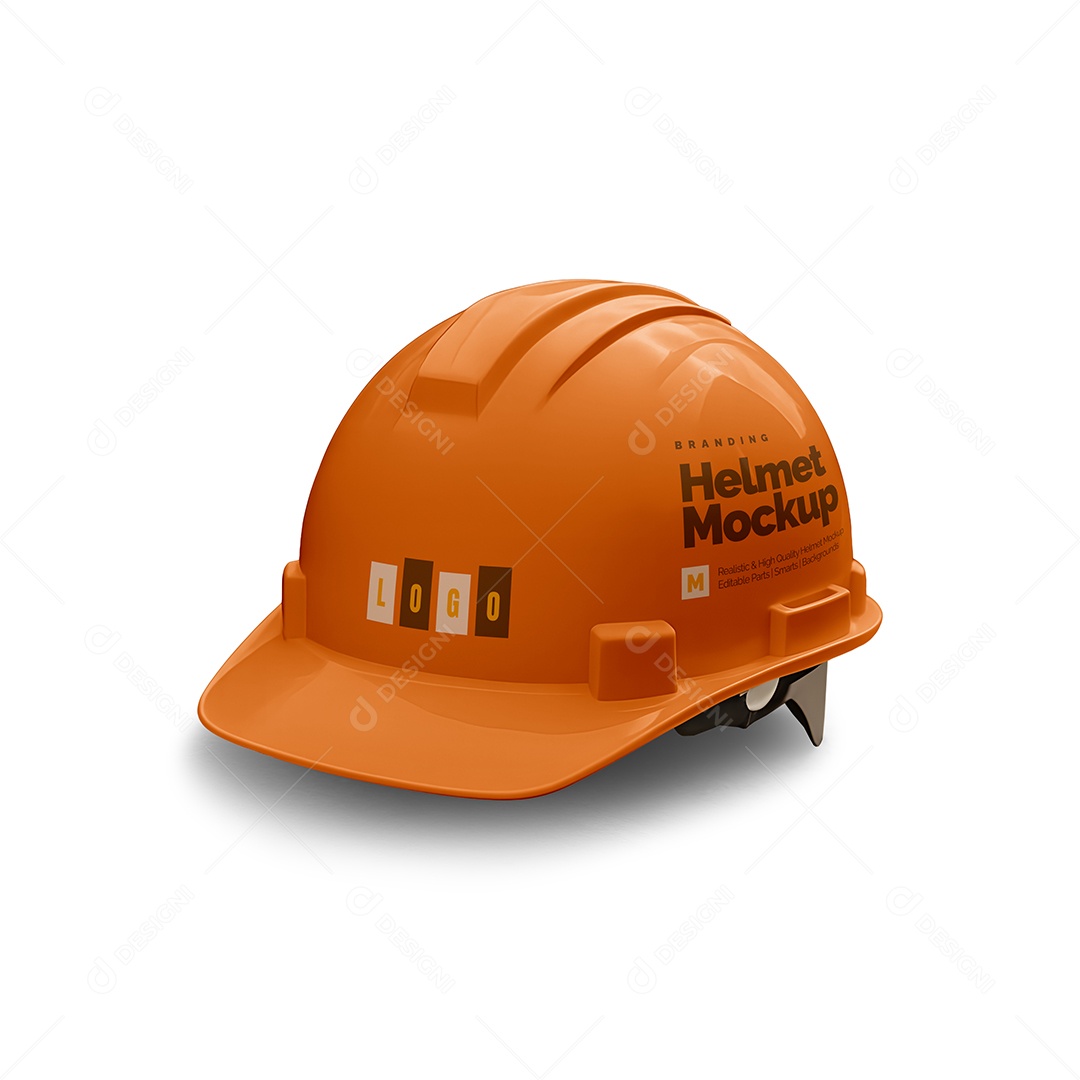 Capacete de Construção PSD Editável Mockup
