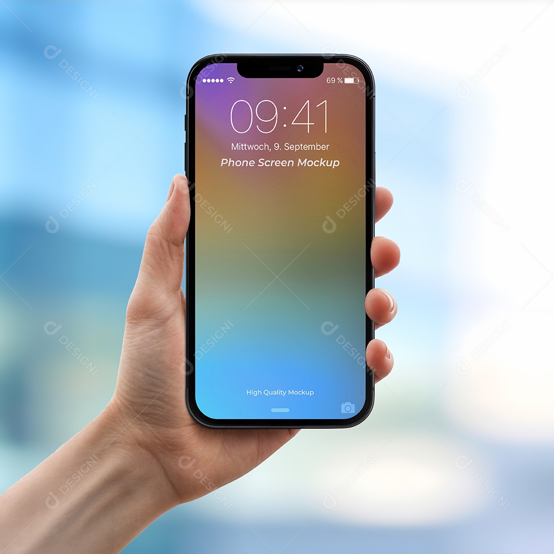 IPhone Celular Smartphone Mockup PSD
