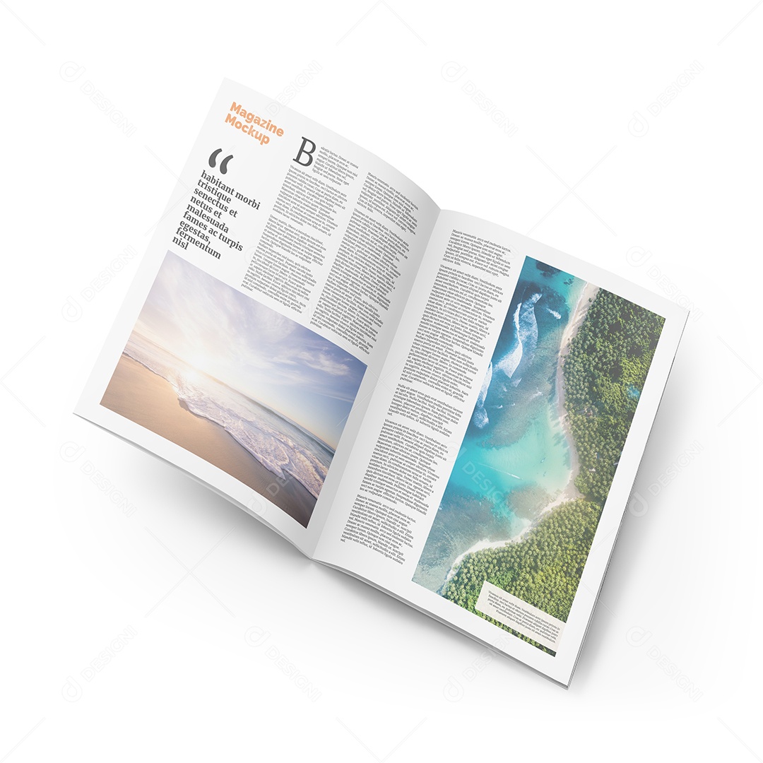 Mockup Revista PSD Editável