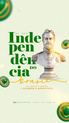 Story Dia da Independência do Brasil 7 de Setembro Social Media PSD Editável