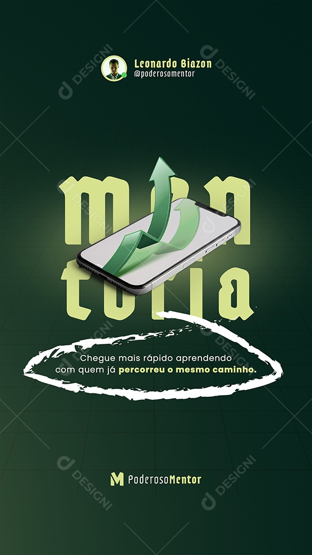 Post Mentoria Digital Mentoria Story Social Media PSD Editável