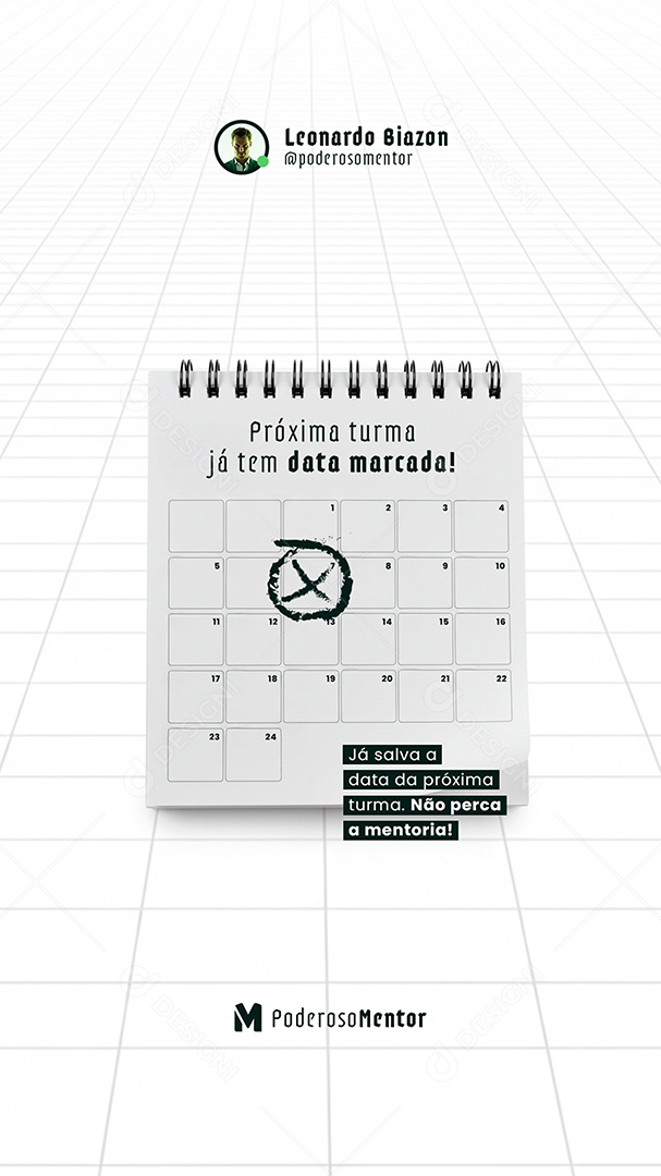 Post Mentoria Digital Próxima Turma Story Social Media PSD Editável