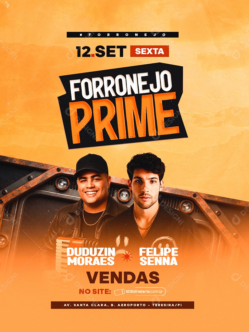 Flyer Forronejo Prime Social Media PSD Editável