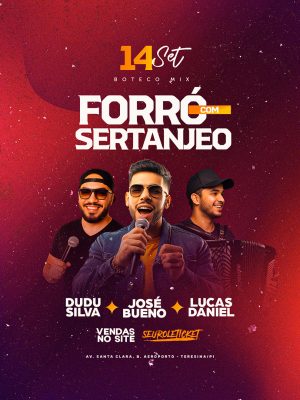 Flyer Forró com Sertanejo Social Media PSD Editável