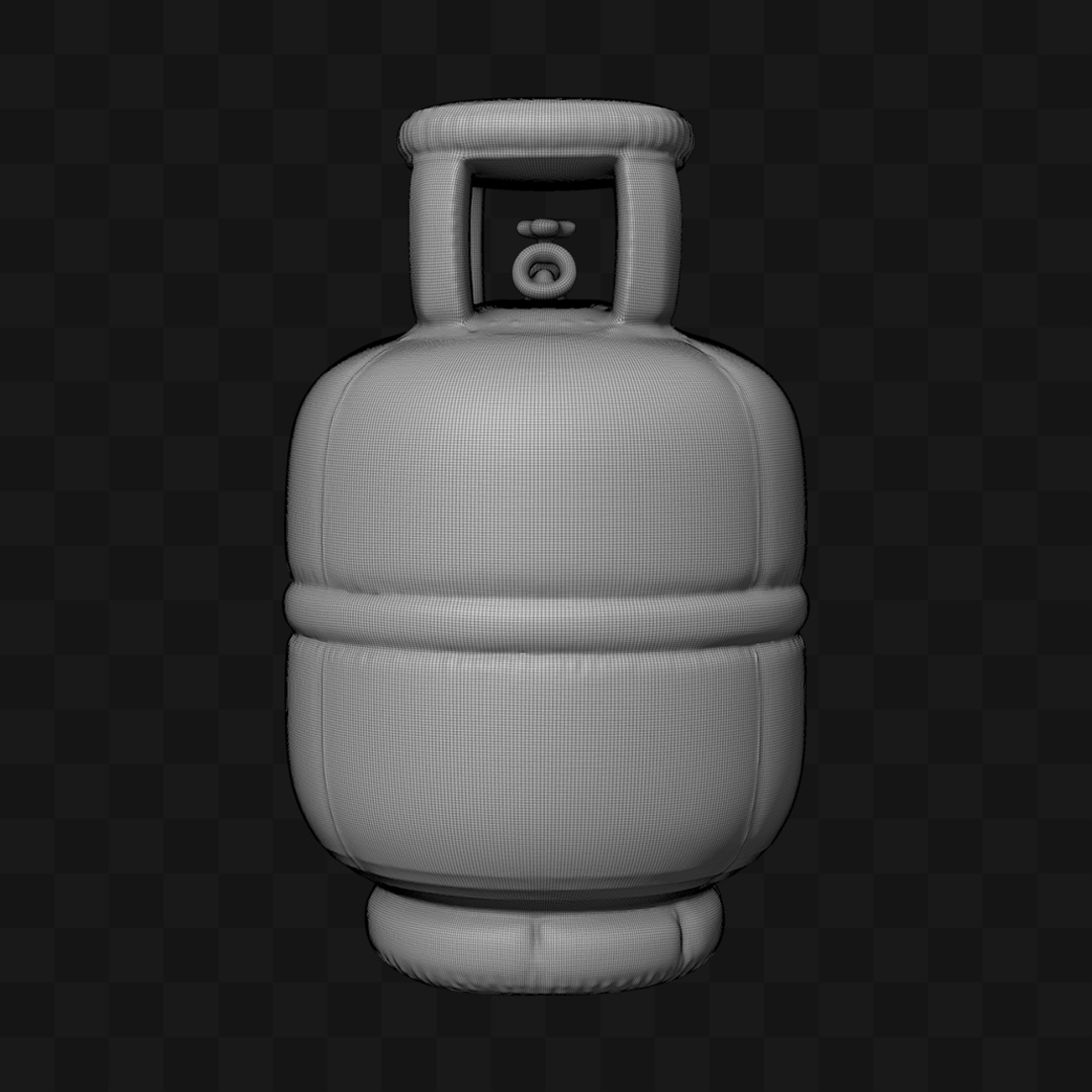 Balão Botijão de Gás - Modelo 3D