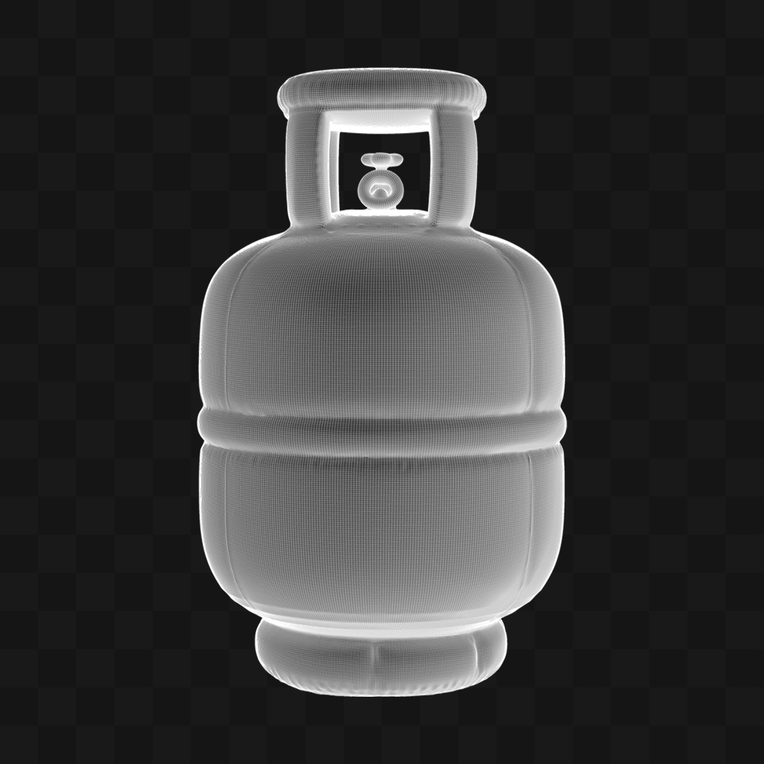 Balão Botijão de Gás - Modelo 3D