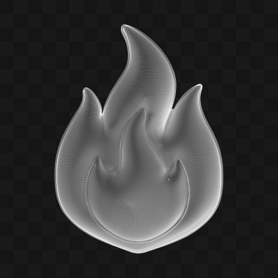 Balão Chama - Modelo 3D