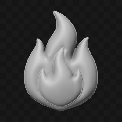 Balão Chama - Modelo 3D