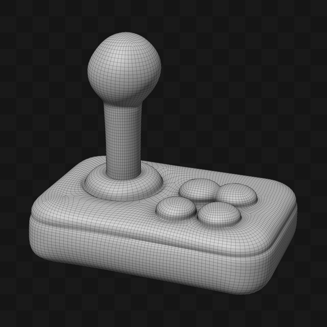 Balão Joystick Arcade - Modelo 3D