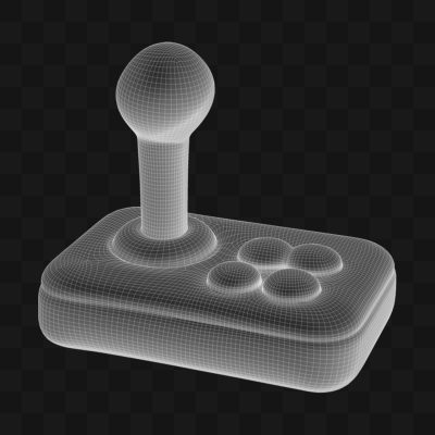 Balão Joystick Arcade - Modelo 3D